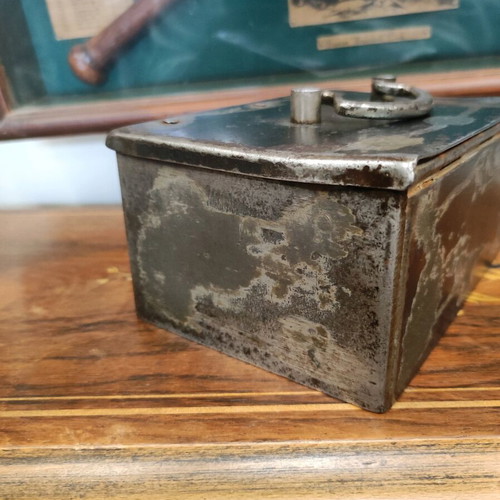 Hand safe used, rare old with key