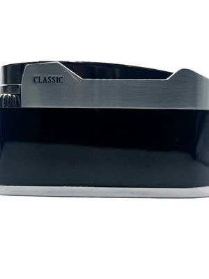 Luxury table lighter with flint black new with gift box