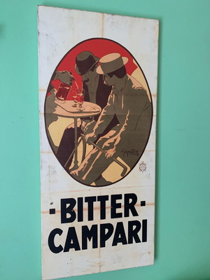 Διαφημιστικός πίνακας Campari μεταχειρισμένος, bar 50x1,10 cm