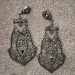 Various hanging earrings used, pack