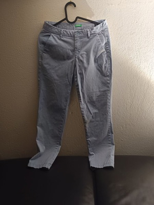 Benetton Chino trousers used, turquoise, size M