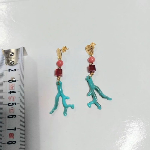 Zara turquoise dangle earrings like new, summer style