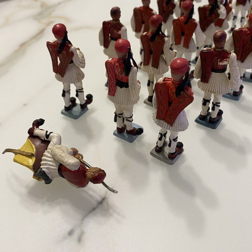 Athina Pal Evzones military figurines used