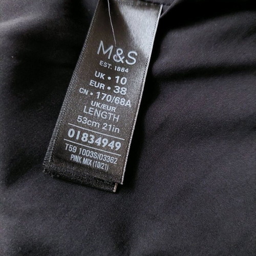 Marks & Spencer checked skirt like new, black and pink