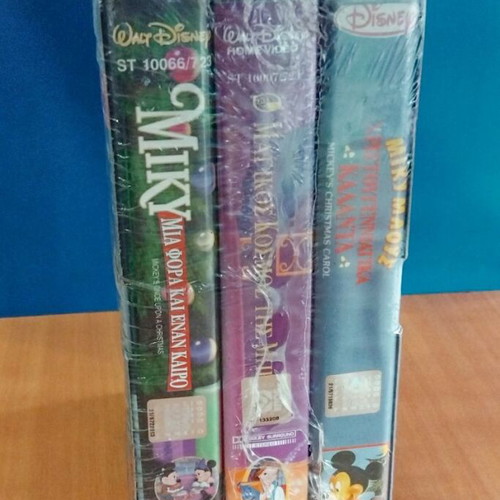 Walt Disney Mickey Mouse VHS collection sealed, dubbed