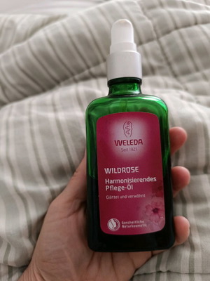 Weleda rose essential oil used