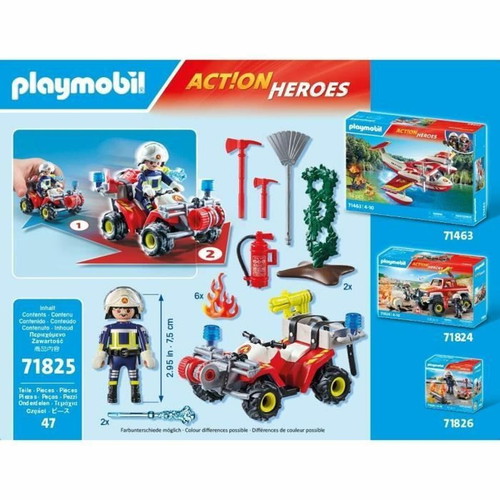 Playmobil Action Heroes Firefighter with Quad 71825 new