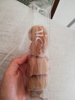 Chic καλτσάκια knee high καινούργια, πακέτο 3, μπεζ χρώμα mousse, 20 den