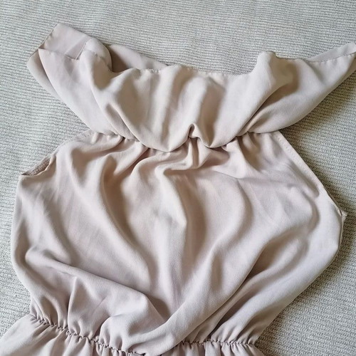 Jumpsuit size L beige like new, made in Italy