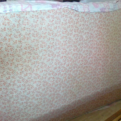 Walnut bed used 125cm width 2m length with mattress