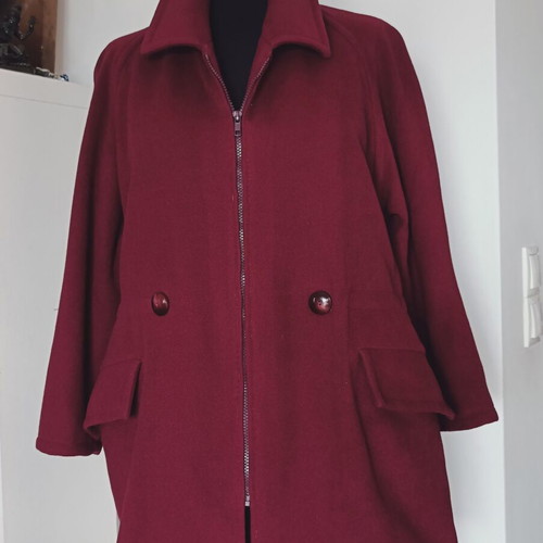 Luisa Spagnoli vintage coat used, burgundy size S