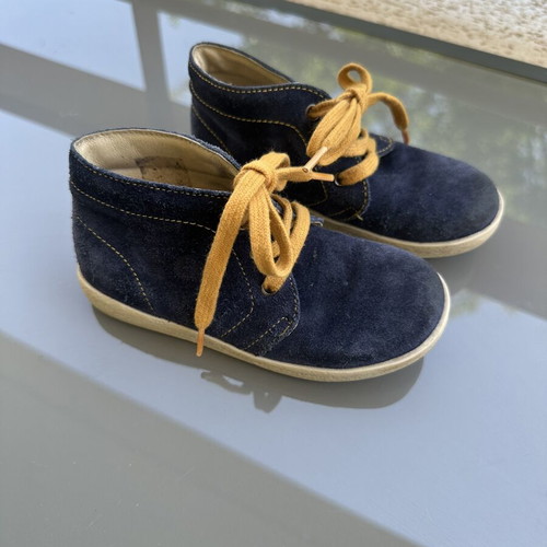 Falcotto Naturino Kids Suede Leather Boots Size EU25 Like New Blue