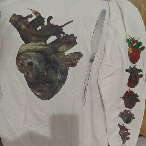 Carcass Torn Arteries long sleeve t-shirt, large, Fruit of the Loom