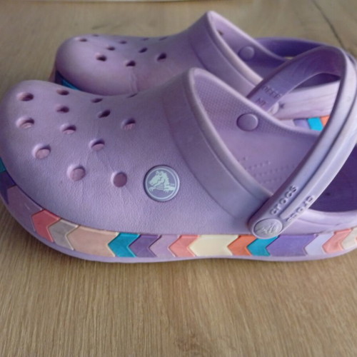 Crocs children's clogs like new, purple, size C13 (30-31)