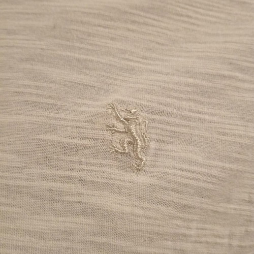 Lions Crest by English Laundry V-neck T-shirt new, S/M, gray, 100% cotton