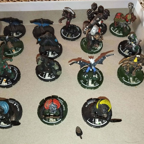 Mage Knight collectible pack with 31 miniatures used