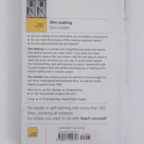 Film Making book used, Teach Yourself, English