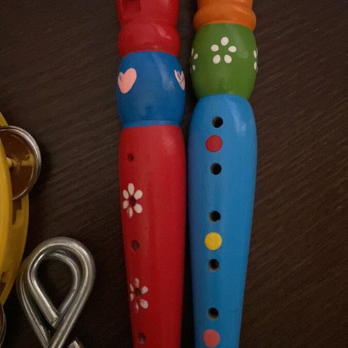 Children's musical instruments used, set of 8 pieces