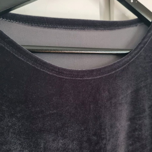 Velvet blouse dress like new with sporty details, size XL