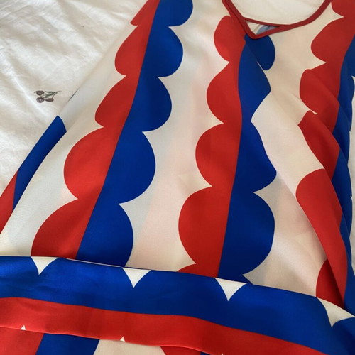 Karavan long dress, blue and red