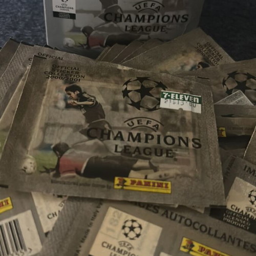Panini Champions League 2000/2001 stickers pack of 30 new
