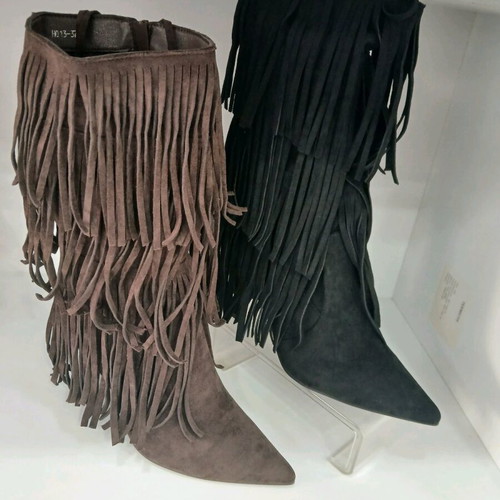 Women's Boots New Black and Brown