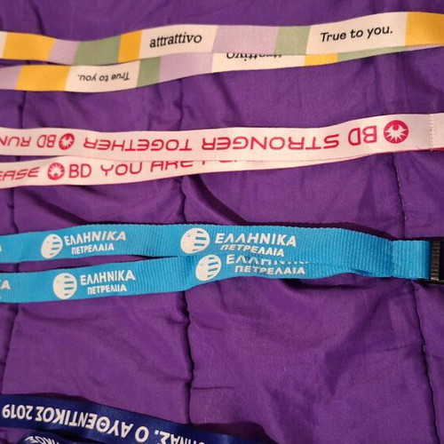 Lanyards new, colorful, pack of 5 pieces
