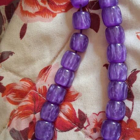 Purple Komboloi worry beads like new
