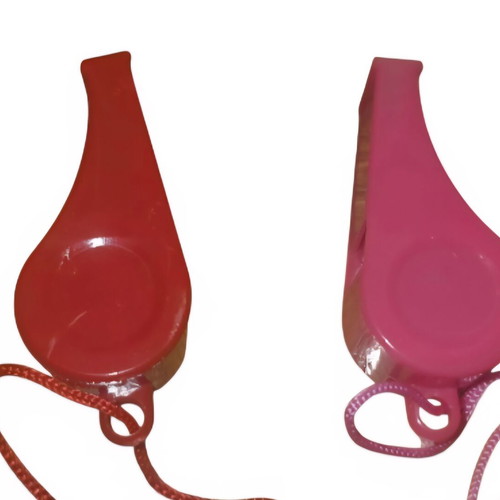Plastic emergency whistles new, set of 2 pieces
