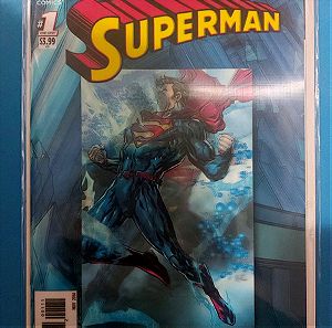 Πρώτο τεύχος superman 3d cover DC