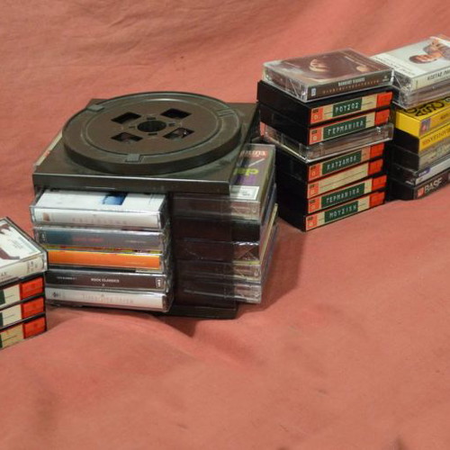 Cassette tapes used, pack of 57 Greek and foreign songs
