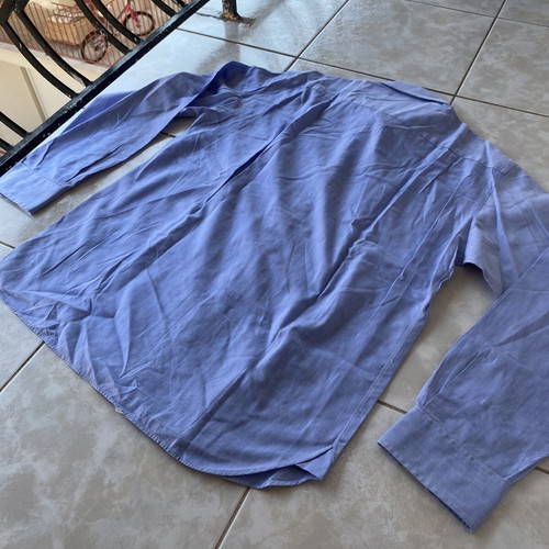 McNeal fine cotton blue button-down shirt