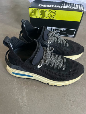 Dsquared2 men's sneakers used, size 41, black