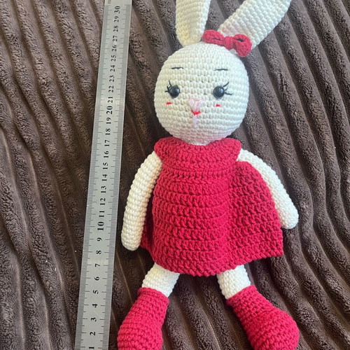 Handmade knitted bunny toy new