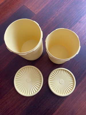 2 tupperware δοχεια μπισκοτων και παντος χρησης