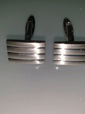 Men's cufflinks used, stainless steel