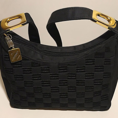 Shoulder bag used black 27x16 cm