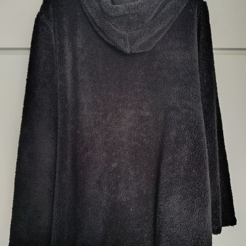 Teddy Fleece Jacket with Hood used, black, soft and warm