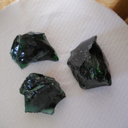 Decorative green glass mass new