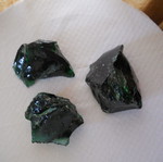 Decorative green glass mass new