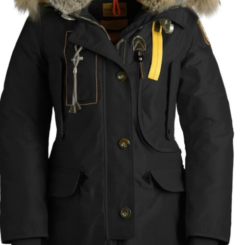 Parajumpers women's used long down-filled hooded parka blue