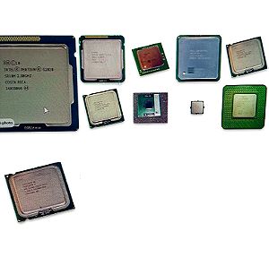 Πάκετο παλαιών CPU 10x (Intel) σε λειτουργική κατάσταση