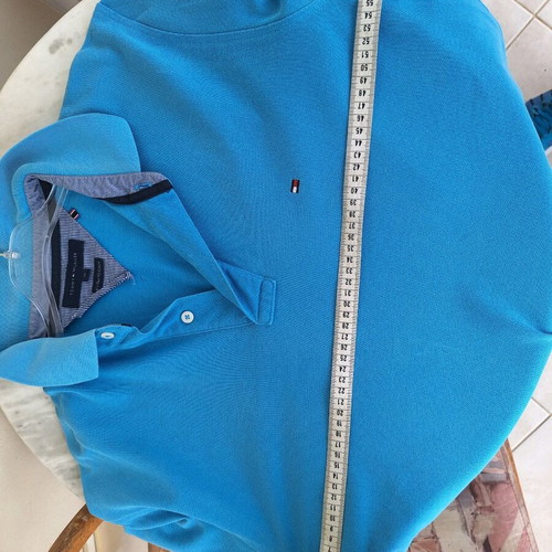 Tommy Hilfiger men's shirt xl used, turquoise with collar