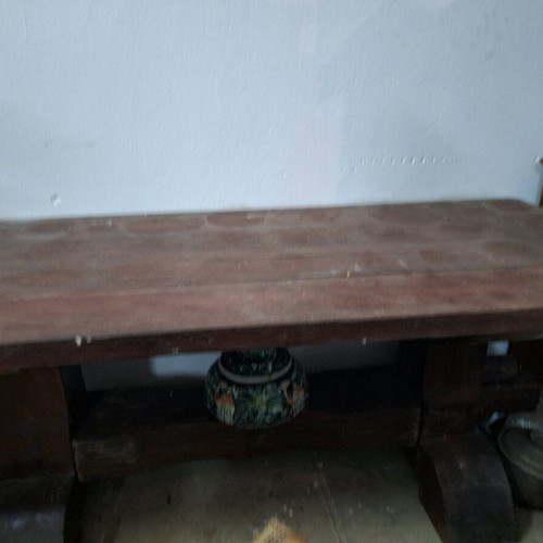 Monastic table used, old, unliftable