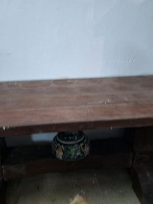 Monastic table used, old, unliftable
