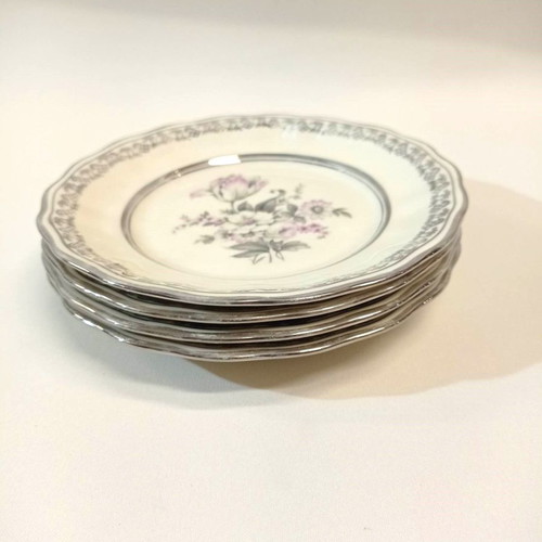 Furstenberg Germany porcelain cake plates used, set of 4
