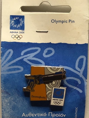 Shooting Pin Athens 2004 Mint Condition Limited Edition