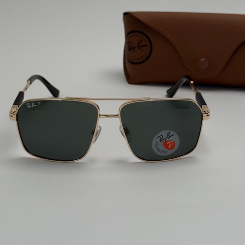 Ray-Ban Navigator sunglasses new, polarized, black and gold