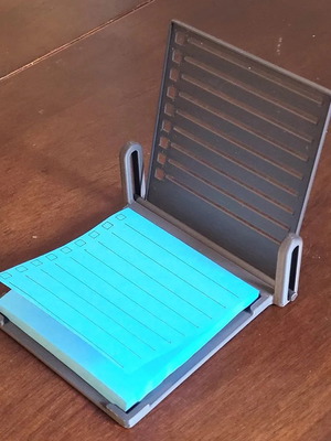 Post-it note holder new with ruler for lines