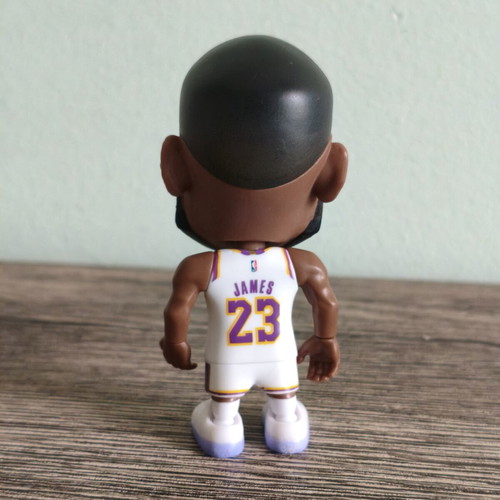 LeBron James LA Lakers collectible mini figure used authentic